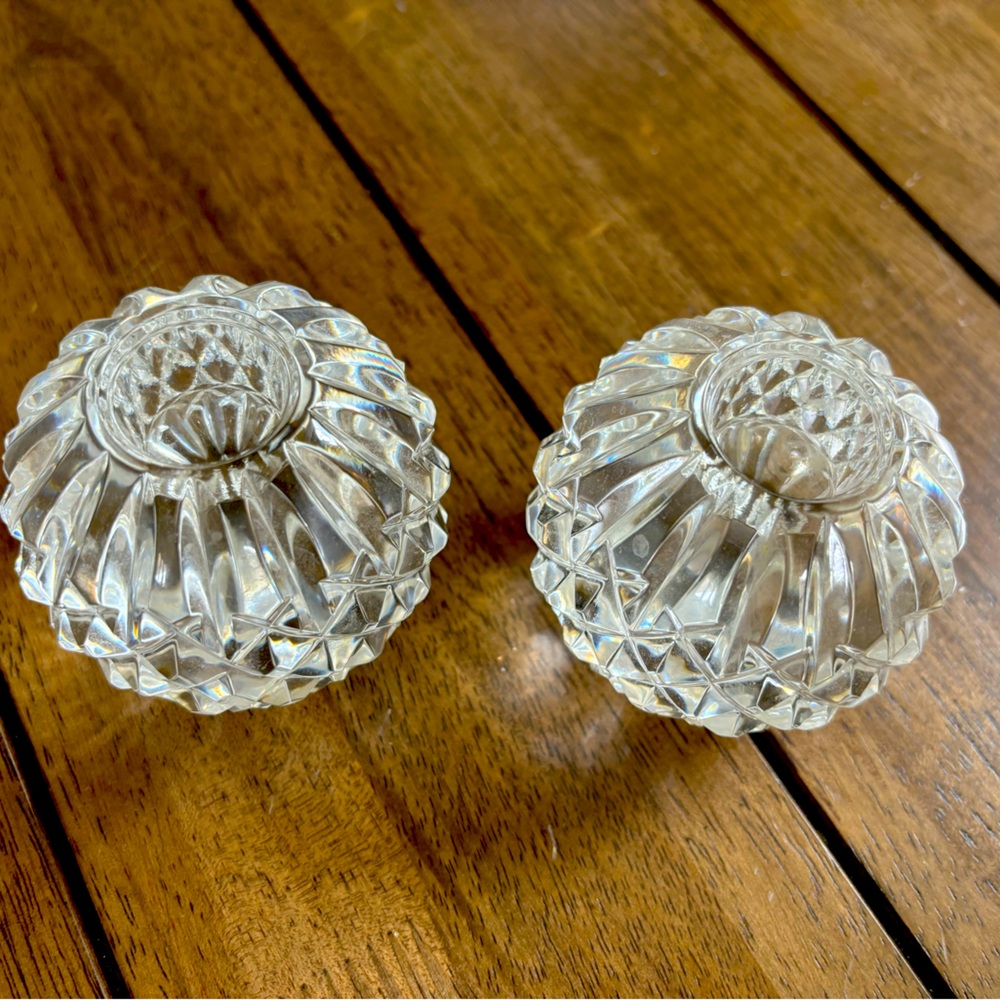 Waterford Crystal Globe Candle Holders (Set of 2)
